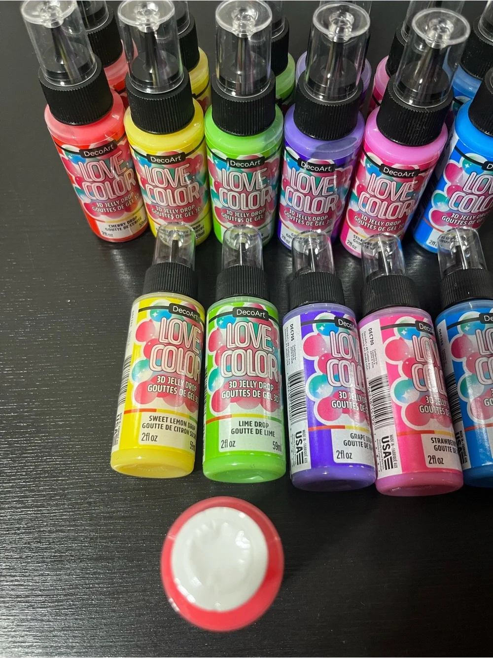Love Color Assorted Gel Drops - Vibrant  3D glossy Craft Accents (Multi-Color)